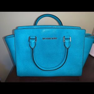 Michael Kors teal purse